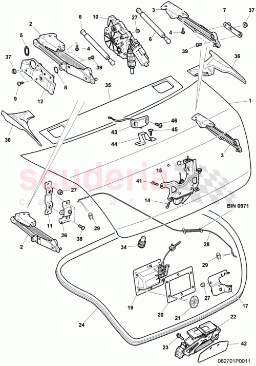 Part Diagram for Bentley 3W7853596C