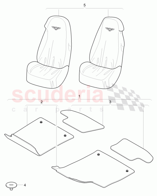 Part Diagram for Bentley 3W0 861 153