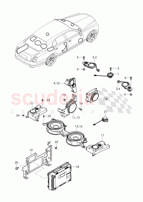 Part Diagram for Bentley 3Y0 035 404 J