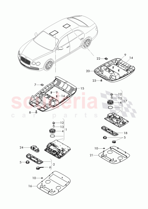 Part Diagram for Bentley 4W0 959 526