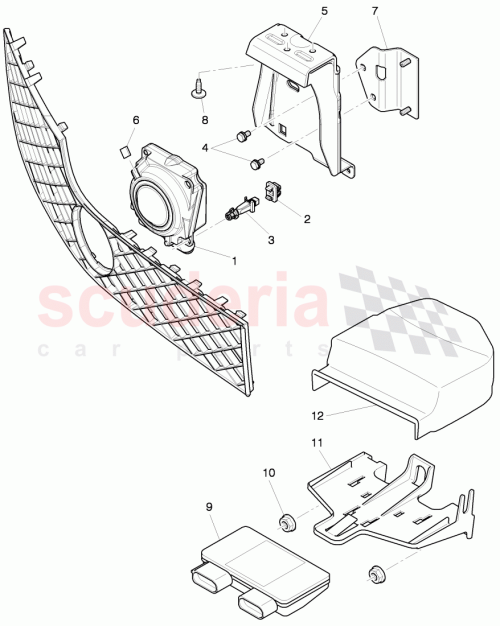 Part Diagram for Bentley 3W0907113