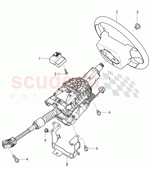 Part Diagram for Bentley 3W0419091K