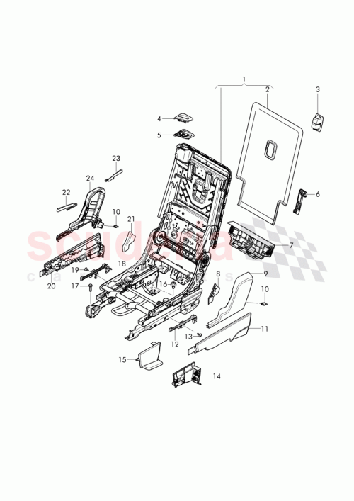 Part Diagram for Bentley 4M0 883 875