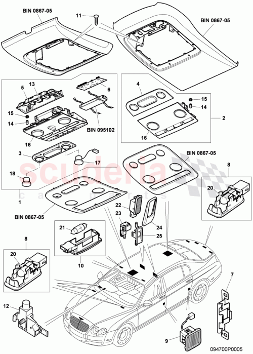 Part Diagram for Bentley 1J0947561C