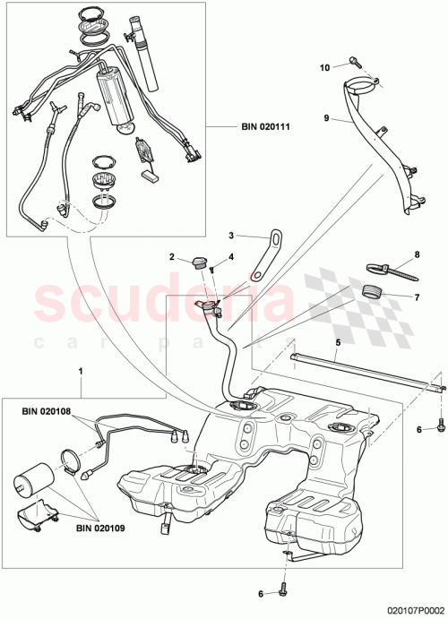 Part Diagram for Bentley 3W8201021AH