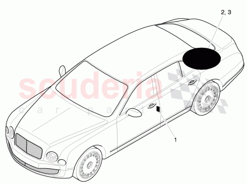 Part Diagram for Bentley 3Y0 010 000 BA