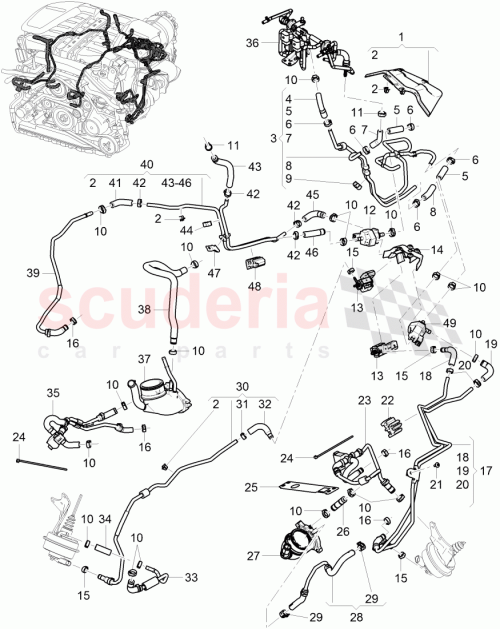 Part Diagram for Bentley 3W0612041AD