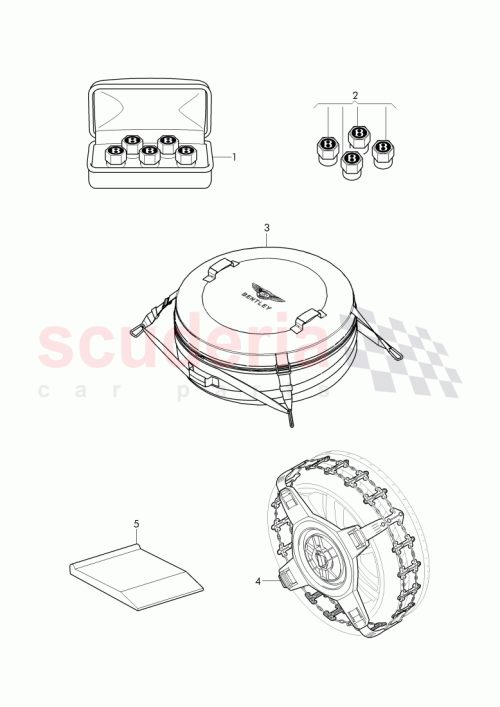 Part Diagram for Bentley 3W0 601 367