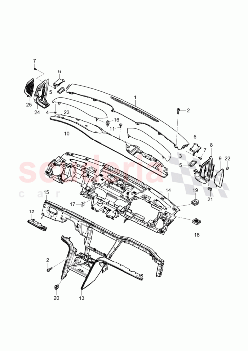 Part Diagram for Bentley 3Y0 858 124