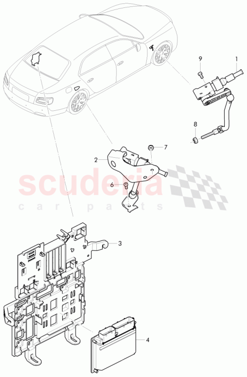 Part Diagram for Bentley 4W0 907 553 C