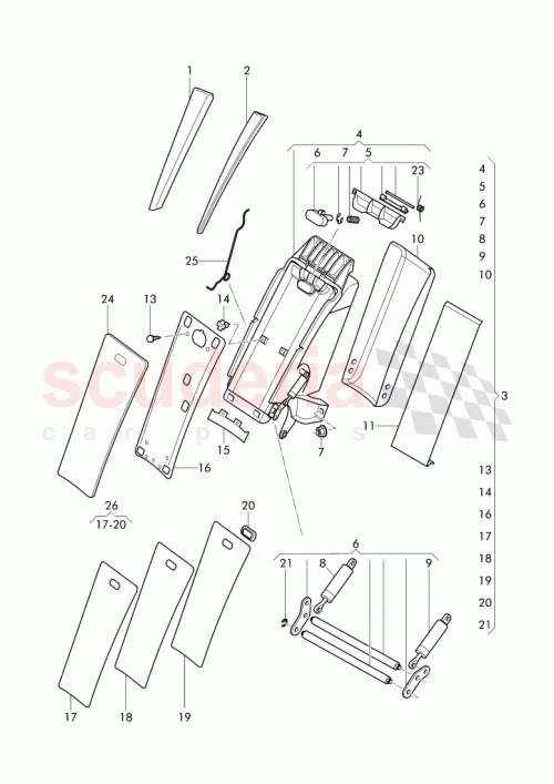 Part Diagram for Bentley 3W0 885 081 G