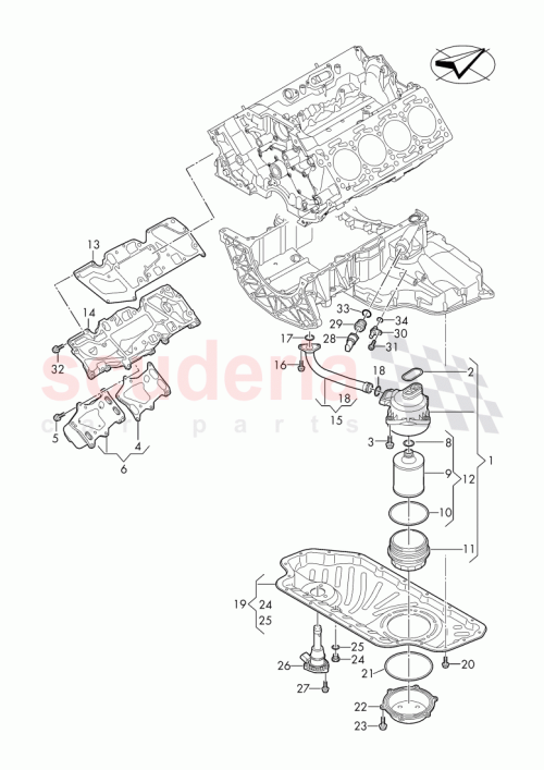Part Diagram for Bentley WHT 002 287 B