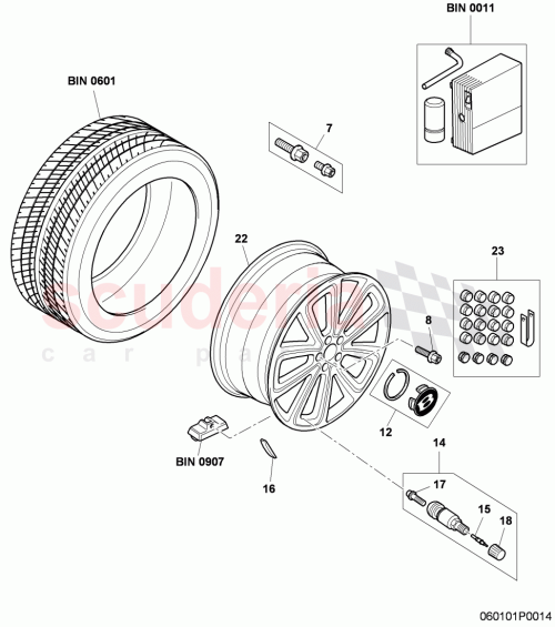 Part Diagram for Bentley 3W0601025CN