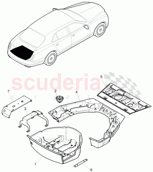 Part Diagram for Bentley 3Y0 803 713 C