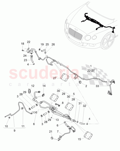 Part Diagram for Bentley 3W2819345B