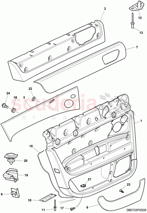 Part Diagram for Bentley 3W5868086L