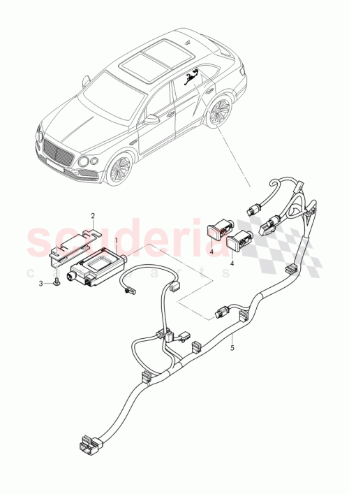 Part Diagram for Bentley 3W0 035 726
