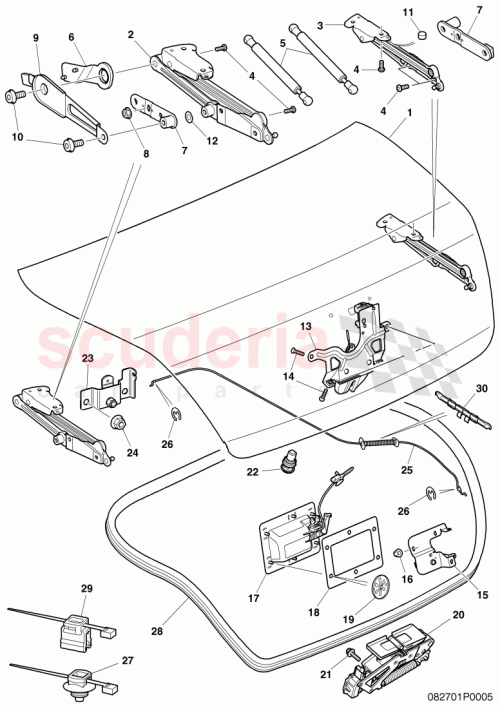 Part Diagram for Bentley 3W5827163D