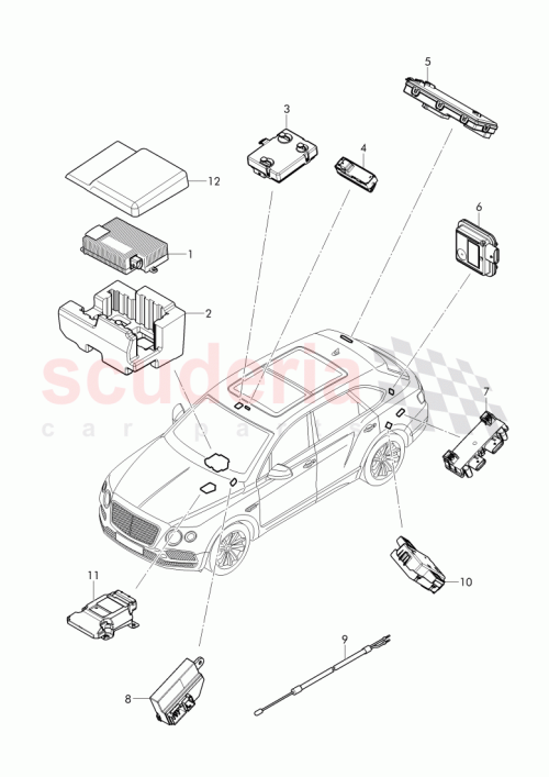 Part Diagram for Bentley 4N0 907 133