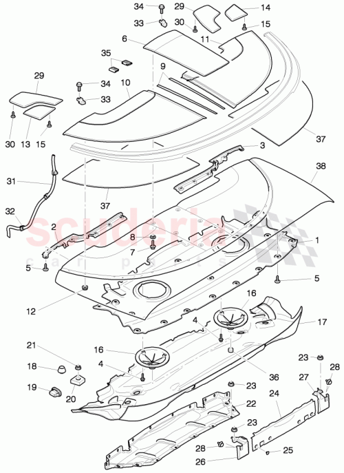 Part Diagram for Bentley 3W7825157C