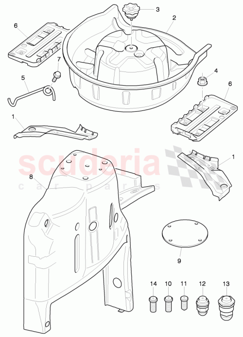 Part Diagram for Bentley 3W0804870