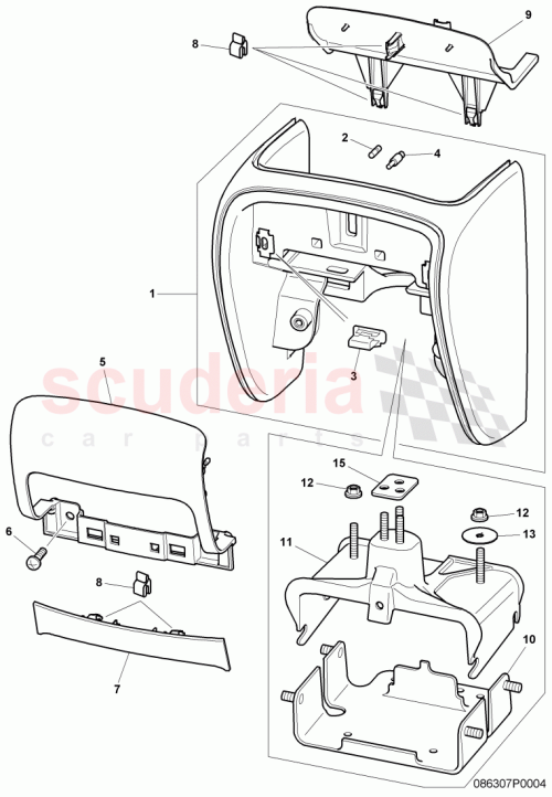 Part Diagram for Bentley 3W7863338B