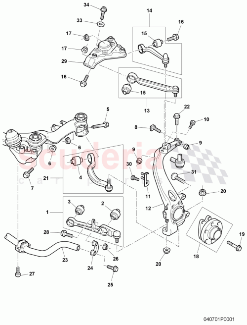 Part Diagram for Bentley N0347908