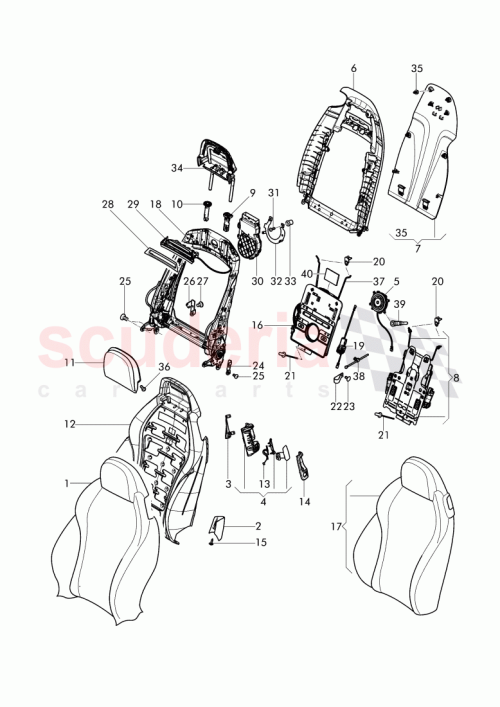 Part Diagram for Bentley 3W7 881 805 F