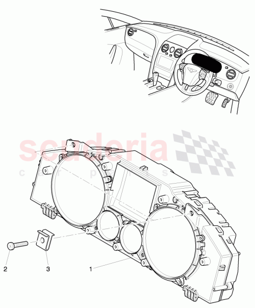 Part Diagram for Bentley 3W0920844H