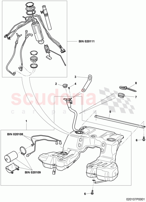 Part Diagram for Bentley 3W8201021AG