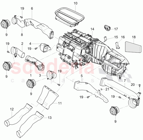 Part Diagram for Bentley 4H2 819 656 A