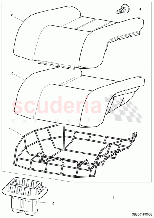Part Diagram for Bentley 3W8 885 032 E