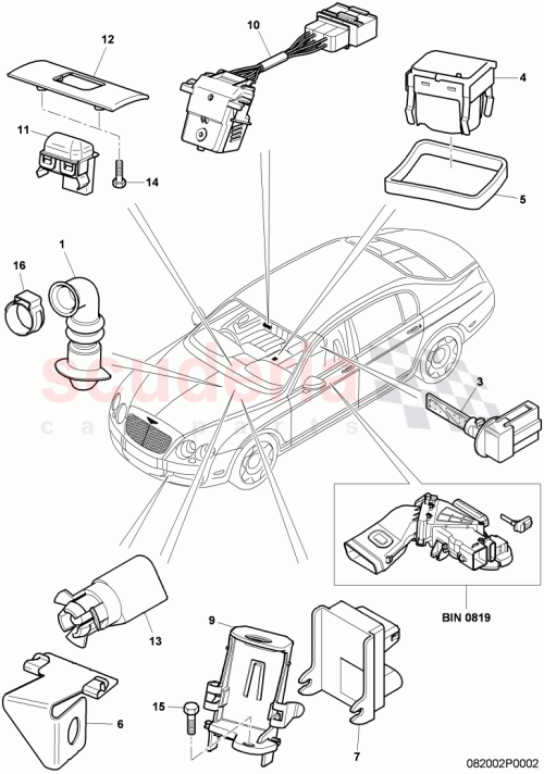 Part Diagram for Bentley 4B0907659B