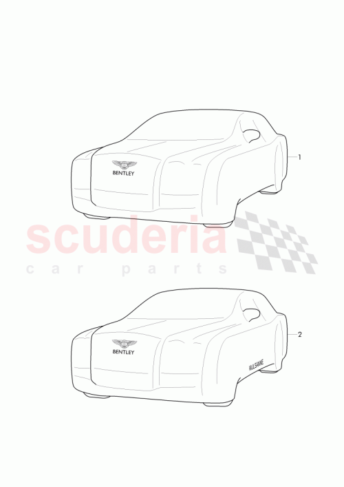 Part Diagram for Bentley 3Y5 861 985 E