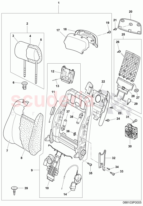 Part Diagram for Bentley 3W0867549