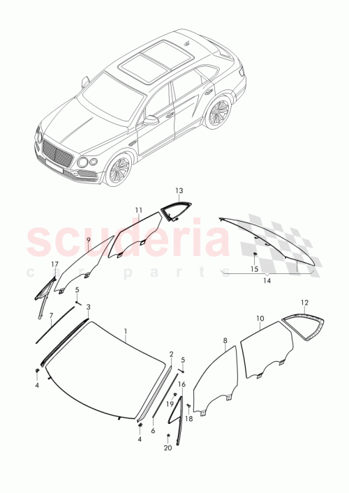 Part Diagram for Bentley 36A 845 114 H