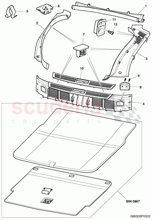 Part Diagram for Bentley 3D5863523A