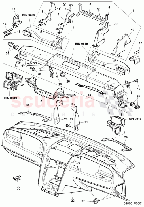 Part Diagram for Bentley N90780901