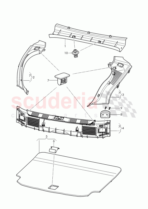 Part Diagram for Bentley 3W8 863 459 R