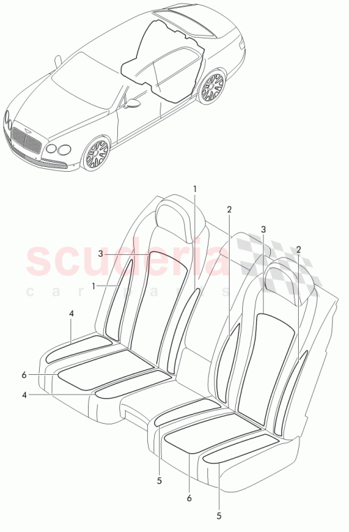 Part Diagram for Bentley 4W0 963 500 A