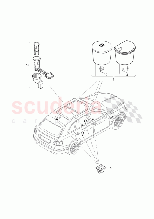 Part Diagram for Bentley 3W5 857 321 C
