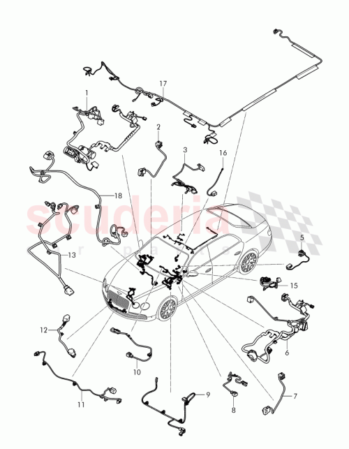 Part Diagram for Bentley 3W0 972 223 B