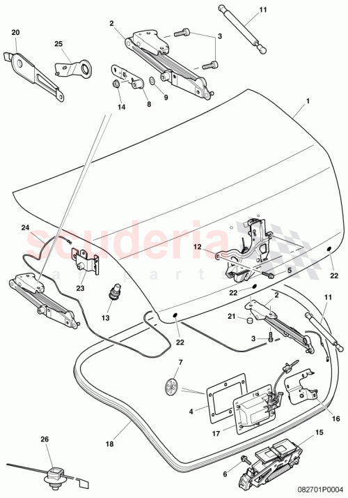 Part Diagram for Bentley 3W0827185A