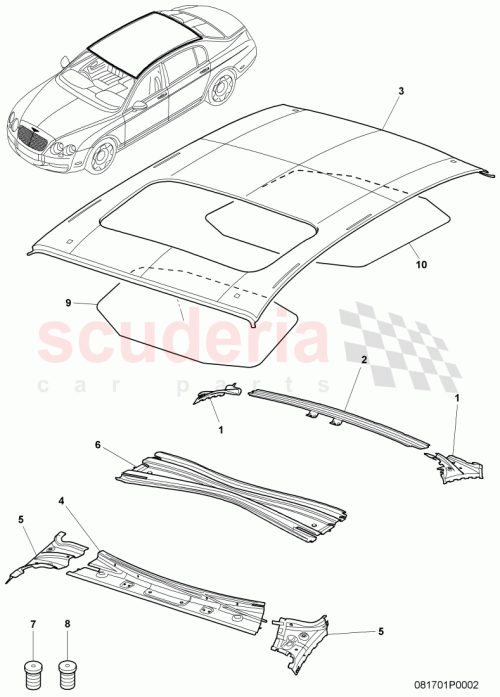 Part Diagram for Bentley N90251701