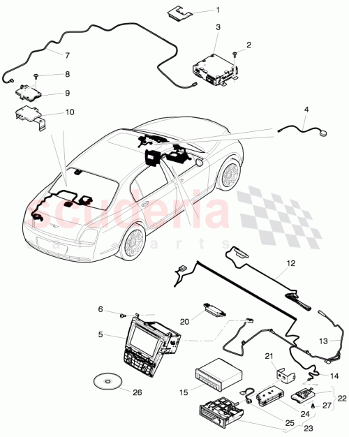 Part Diagram for Bentley 3W2 971 704 D
