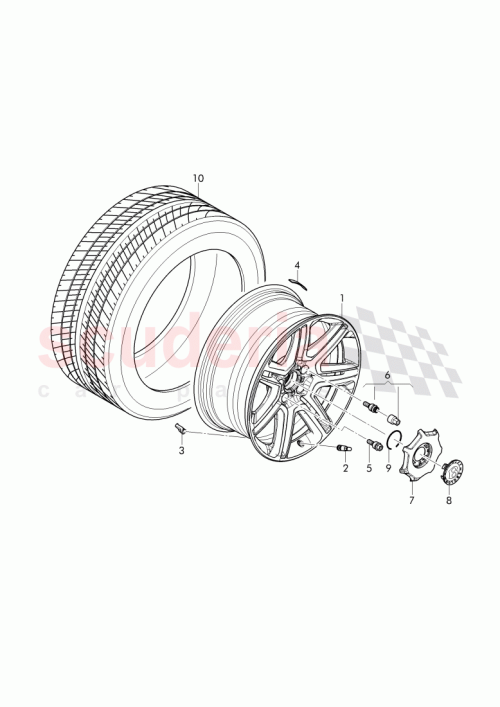 Part Diagram for Bentley 3Y0601175