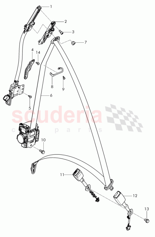 Part Diagram for Bentley 4W2 857 705