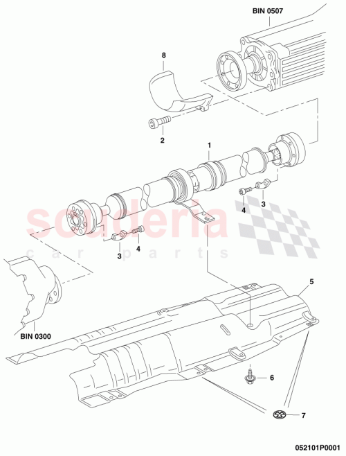 Part Diagram for Bentley 3W0521101D