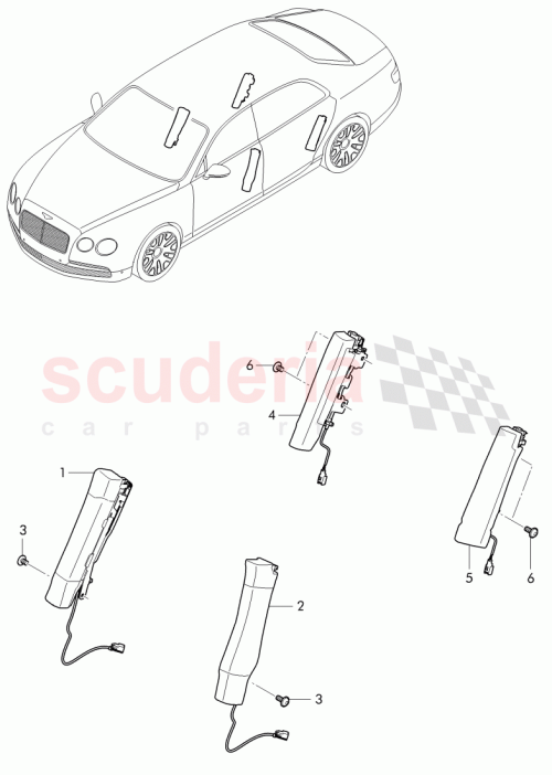 Part Diagram for Bentley 4H0 880 442 C