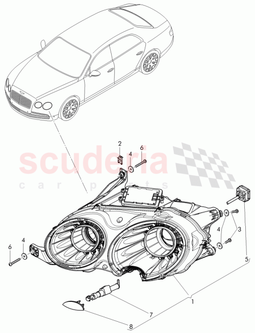 Part Diagram for Bentley 4W2 941 015 C